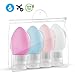 2.7oz Leak Proof Travel Bottles, Suction Cap Silicone Squeeze Cosmetic Travel Containers,Squeezable Travel Tubes Toiletry Containers for Shampoo Lotion Soapn
