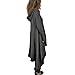 Bodycon4U Womens Asymmetrical Irregular Hem Loose Long Sleeve Hooded Dress