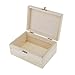 MonkeyJack 5pcs Rectangle Wood Box Unfinished Wooden Jewelry Storage Case DIY Craft