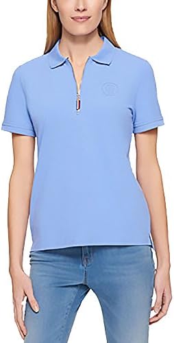 Hilfiger Tommy Zip-Up Polo Top Size: XL Sky Blue