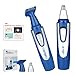 Nose Hair Trimmer for Men Women – MIYO 2019 Professional Nose, Ear, Eyebrow Hair Trimmer Clipper, Waterproof Stainless Steel Blade, 3 in1 with Great Gift, Battery-Operated, Blue