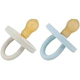 BumiBébé Round Pacifiers 2-Pack 0-3 Months (Denim & Sage)