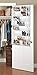 Whitmor 24 Pair Over The Door Shoe Rack-White