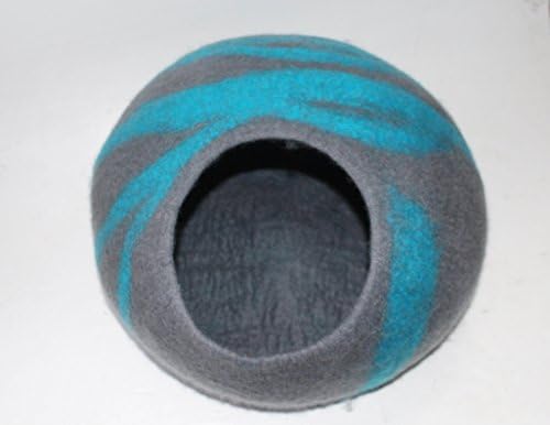 Sweet Pitaya Felt Cat Cave Bed – Large - Eco Friendly, Natural New Zealand Wool - Soft, Cozy Hideout for Kittens and Adults - Antibacterial Stain & Odor Resistant - Handmade