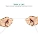 INN LIFE GN170312003 Lightning Cable, 1' Short Lightning to USB Cable for iPhone 6/6 Plus/6s/6s plus, iPhone 5 5c 5s, iPad Mini, iPad Air, iPod Touch, iPod - White - 4 Piece