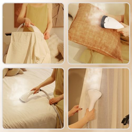 Garment Steamer Standing for Clothes, STANEW 2000w 2.5 L Water Tank with Garment Hanger and Height Adjustable Ironing Board, Steam Iron 8 Second Heating Time, 43 G/Min, 11 Steam Settings for Crease