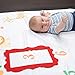 Baby Monthly Milestone Blanket - 47x47, Boy Girl, Unisex, Soft Photography Blanket, Bonus Accessories, Photo Frame, Leaf Wreath and Border for Baby Pictures, Thick Fleece, Newborn Baby Shower Gifts