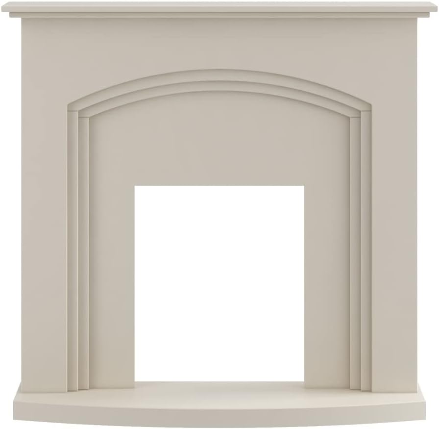 Adam Truro Fireplace Surround Cream 41 Inch Electric Fire Compatible Flat Wall