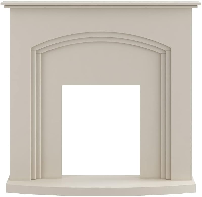 Adam Truro Fireplace Surround Cream 41 Inch Electric Fire Compatible Flat Wall