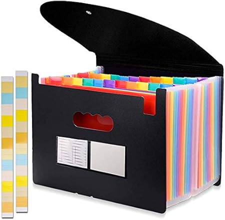 Amazon クリアファイル 24ポケット ファイルボックス 書類ケース ファイル 大容量 文房具 ファイルケース プラスチック フォルダー 書類入れ 強い防水性 文房具 オフィス用品 文房具 オフィス用品