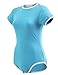 Littleforbig Adult Baby Diaper Lover (ABDL) Button Crotch Romper Onesie Pastel Series Blue XXL