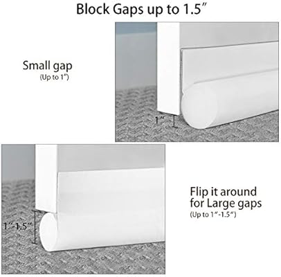 Baining Draft Guard 36 Inch Energy Saving Door Draft Stopper Door Bottom Seal Keep Bugs Away White Amazon Com Au Home Improvement