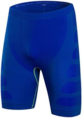 Quick Dry Breathable Compression Baselayer Shirt Pants Set for Men (Asia size XL, Pants_Blue Green)