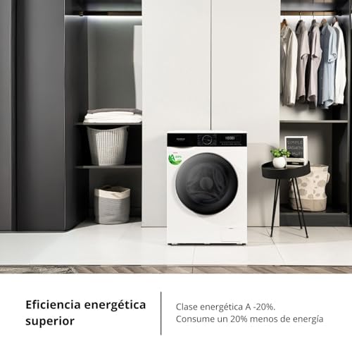 Corberó - Máquina de Lavar Roupa de Carga Frontal | CLT120514VIN | 12 kg | 1400 RPM | 16 Programas | Função de Vapor | Branco