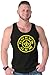 Brisco Brands Gokus Gym Exercise Workout Gym Super Saiyan Dragon Ball Z Tank Top Shirt, Black, Medium