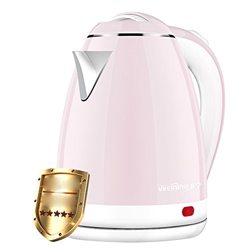 ZJâ“‡ kettle Electric Kettle Home 304 Stainless Steel Anti-hot Kettle Automatic Power Off Cordless Kettle Chassis Heating 1.8L 2000W [Blue Pink Purple ] Fast Boiling, Boil-Dry Protection ##
