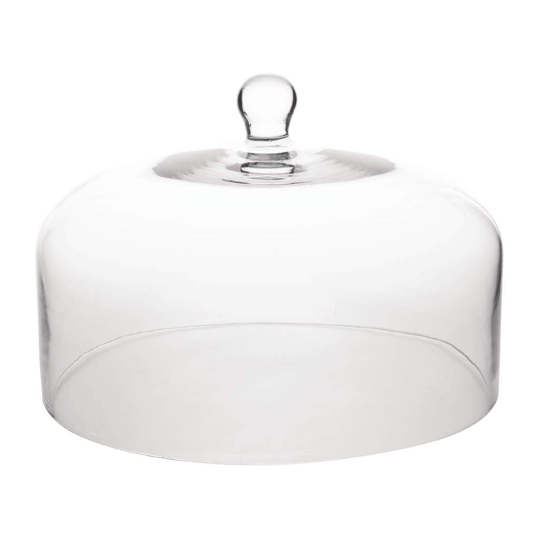 Olympia Glass Cake Stand Dome Lid, 285(Dia) x 200(H) mm, High Clarity Clear Glass