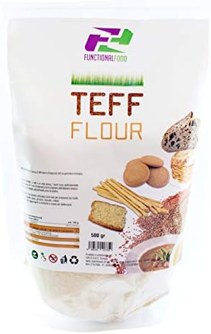 Organic White TEFF Flour BIO 500 gr - Integral Flour Gluten Free 100% Made in Italy Functional Food