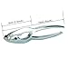 Seafood Tool Nutcracker Set, Line Winder Chrome Plated Zinc Alloy Lobster Openers Nuts Cracker, Multipurpose NutCrackers for Seafood like Lobster, Shell Fish, Crab Shells and Nuts Cracking (Silver)