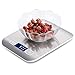 TENDOMI Digital Kitchen Scale/Food Scale Slim Multifunction Compact Metric Scale for Baking Cooking with LCD Display, 11 lbs/5 kg Capacity, Precision Measuring, Stainless Steel (Batteries Included)