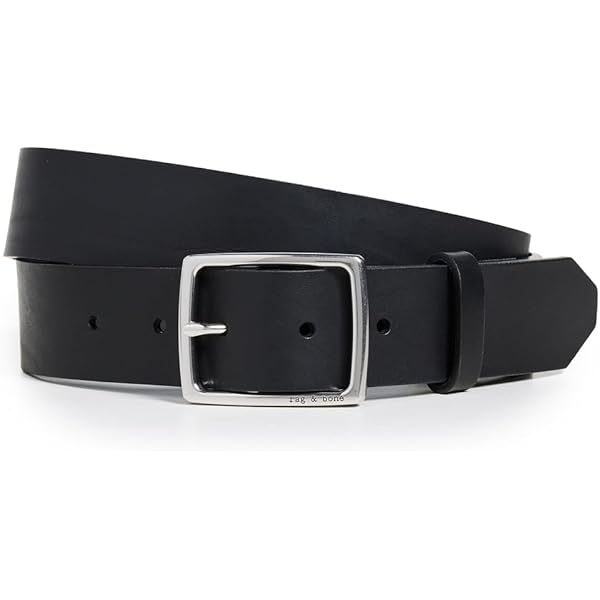 Amazon.com: Our Legacy Men's Leather Belt, Black Leather, 70