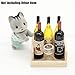 Odoria 1/6 Miniature Wine Holder with Bottles and Glasses Dollhouse Decoration Accessories