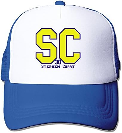 MZONE Casual Flat Billed Caps Stephen #30 Curry SC Golden State Superstar Baseball Caps Hat RoyalBlue