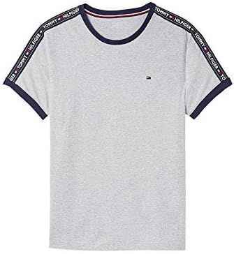 Herren T-Shirt Kurzarm Rundhalsausschnitt, Grau (Grey Heather), L