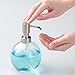 InterDesign Forma Glass Liquid Soap & Lotion Dispenser Pump for Kitchen or Bathroom Countertops, Clear/Brushed Nickel