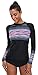 ATTRACO Women's Long Sleeve Rash Guard Shirt Athletic Swim Top Sun Shirt UPF 50+