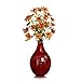 Decorative vase for home décor by Emenest | Holiday Party Table Centerpiece | Real Painted Bamboo Wood Accent Piece | Deep Red Color |Lightweight Yet Sturdy for Home or Office | Best Housewarming Gift