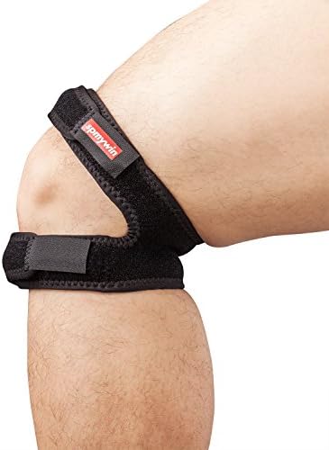 Spmywin Patella Knee Strap Adjustable Neoprene Infrapatellar Strap Band Brace for Knee Support