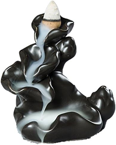 KOOOZIMO Porcelain Backflow Ceramic Incense Burner Holder Buddhist