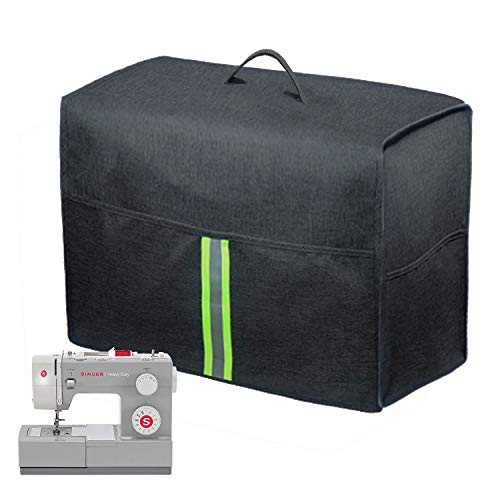image for HOHUO Sewing Machine Dust Cover with Storage Pockets Universal for Mos