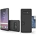 Note 8 Case, Molan Cano [Crazy Bumper] Dual Layer PU Case Wallet Cover with 1 Card Slot for Samsung Galaxy Note 8 - Metallic Black