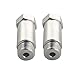 DEWHEL Defouler 2PCS Straight O2 Oxygen Sensor Fitting Bung M18 x 1.5 fits Header and Exhaust Pipes.
