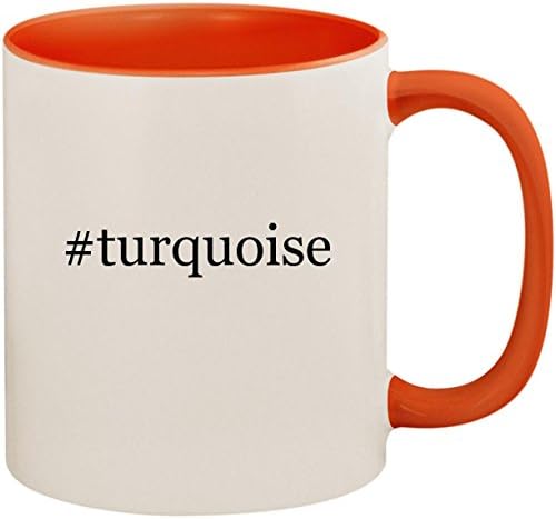 #turquoise - 11oz Ceramic Colored Inside and Handle Coffee Mug Cup, Pink