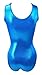 Sookie Active Metallic Sheen Classic Tank Leotard (Ocean Blue, Ladies - Medium)