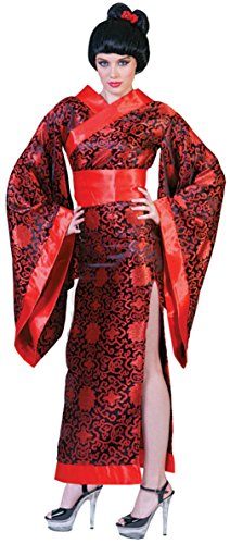 Funny Fashions Womens Asian Kim Kimono Geisha Japanese Robe Adults Fancy Costume