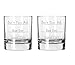 National Etching Good Day - Bad Day - Don't Even Ask Old Fashioned Scotch Whiskey Glass (Set of 2)