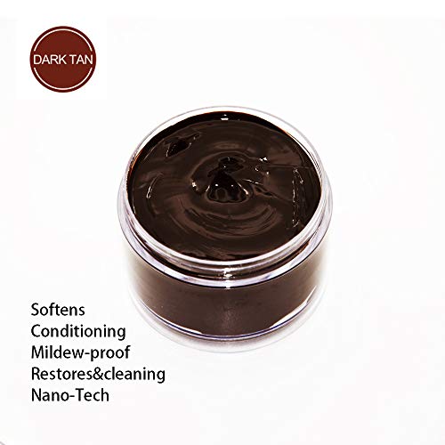 Solunar Lanolin Shoe Conditioner,Leather Cream, brown, 75g for leather shoes,jackets,boots,etc