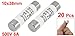 uxcell 20 Pcs RO15 Series 500V 6A Cylinder Cap Ceramic Fast Blow Fuse Links 10x38mm