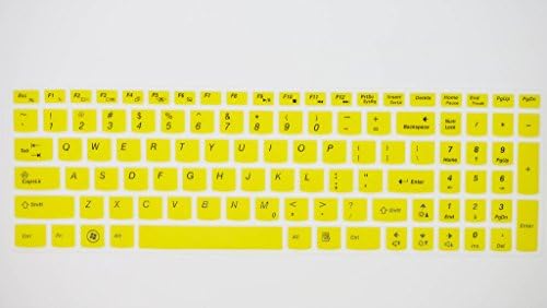 HYAIT 1Pcs Colorful Silicone Keyboard Protector Skin Cover for LENOVO IdeaPadY580,Y570/D,Y510/P,Z580,Z560,V570,U510,S500,U510,S510P,G585,G700,B580,B5400 SEMI-YELLOW