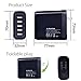 Avantree 48W 9.6A 5-Port USB Charger with SmartID Technology, Foldable Wall Plug for iPhone 7, 6, 6s plus, iPad air 2, Samsung Galaxy, Smartphones, Cameras, Headsets and More