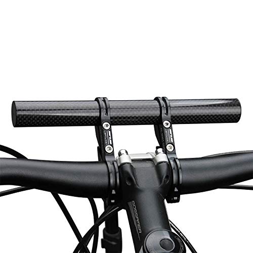 Algol - GUB 202 Carbon Fiber Bicycle Handlebar Extender 20cm Super Long Bike Light Holder Phone Lamp Mount Stand Cycling Accessor