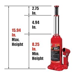 BIG RED 6 Ton (12,000 LBs) Capacity Hydraulic