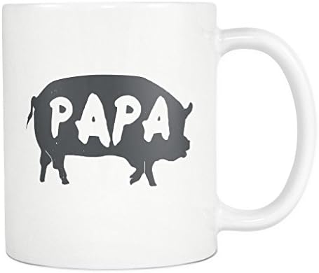 Papa Pig Mug- Fathers Day Dad Present Novelty Gift Ceramic Coffee Cup