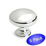 Cosmas 4950CH Polished Chrome Cabinet Hardware Round Mushroom Knob - 1-1/4