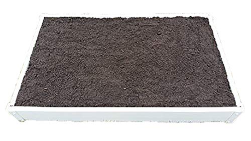 Handy Bed 3 x 4 Stack-able, White, Vinyl, Raised Garden Bed