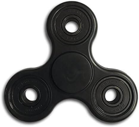 Twiddler Toys Fidget Spinner - 608 Hybrid ZrO2 Ceramic Bearings – EDC Hand Spinner for Adults &amp; Kids with ADHD, Anxiety, Autism – Sensory Fidget Toy Results in Stress Relief (Black)